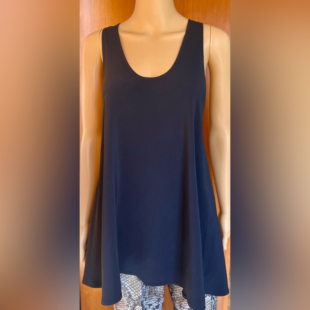 HELMUT LANG Scoop Neck Cross Back Sleeveless Top Size XS